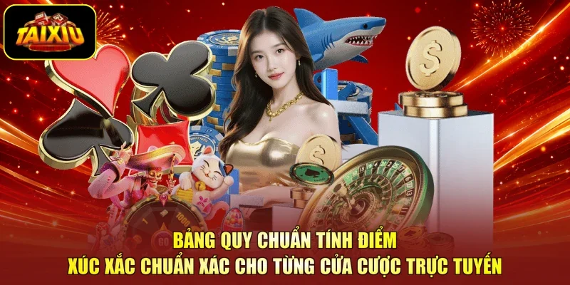 Bảng quy chuẩn tính điểm xúc xắc chuẩn xác cho từng cửa cược trực tuyến
