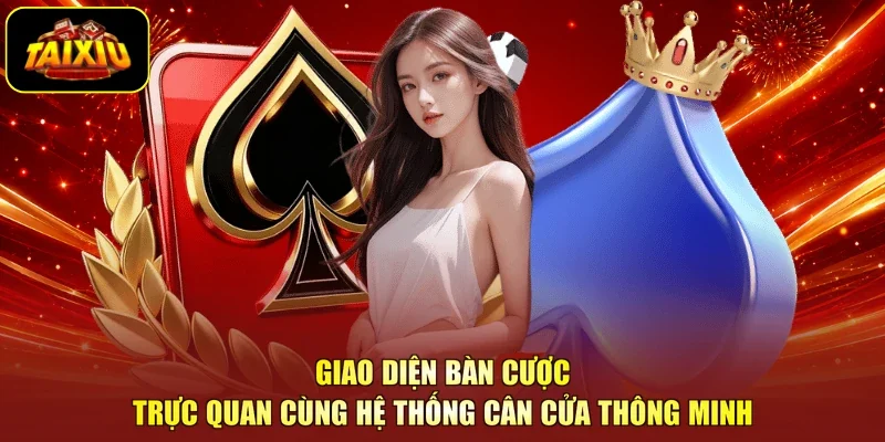 Giao diện bàn cược trực quan cùng hệ thống cân cửa thông minh