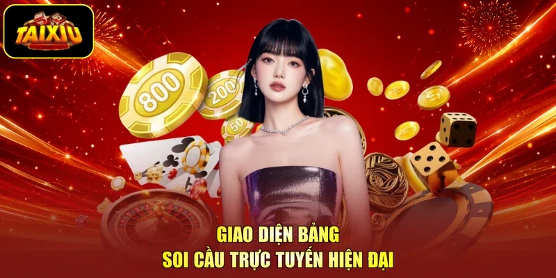 Giao diện bảng soi cầu trực tuyến hiện đại