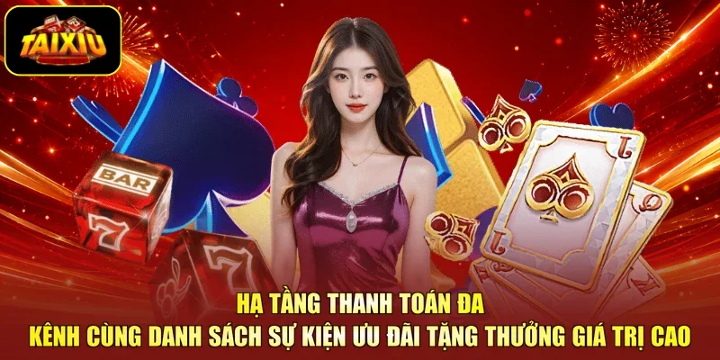 Hạ tầng thanh toán đa kênh cùng danh sách sự kiện ưu đãi tặng thưởng giá trị cao